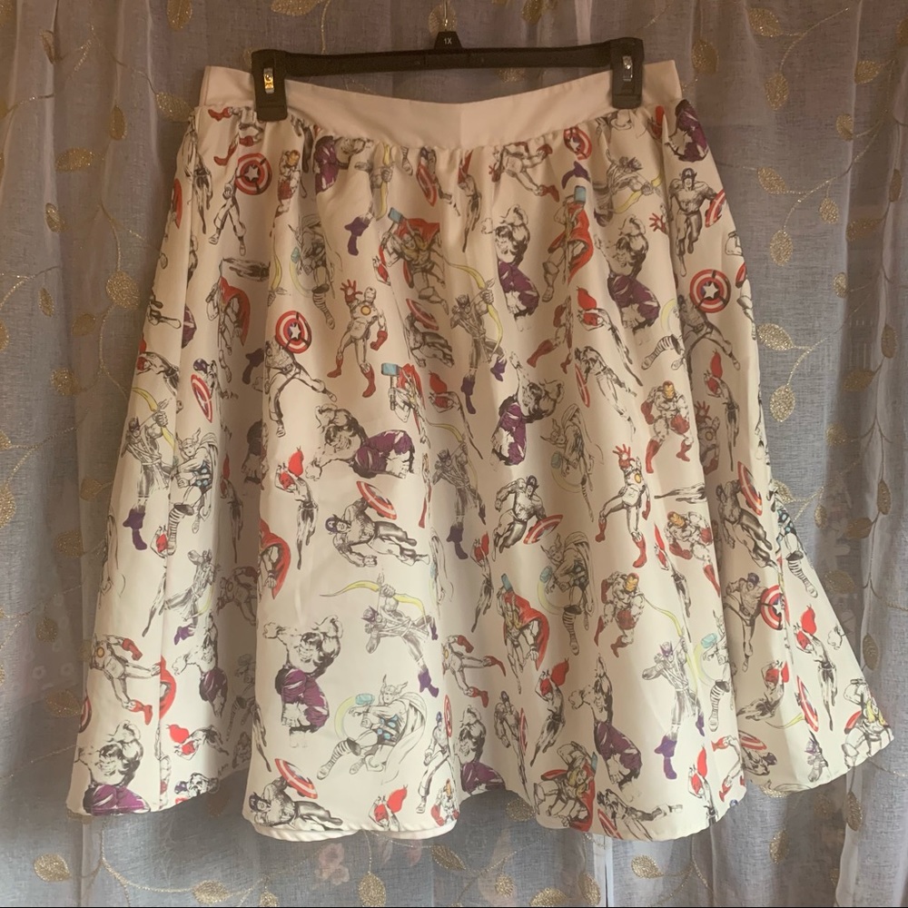 Her Universe Marvel Avengers Retro Style Skirt